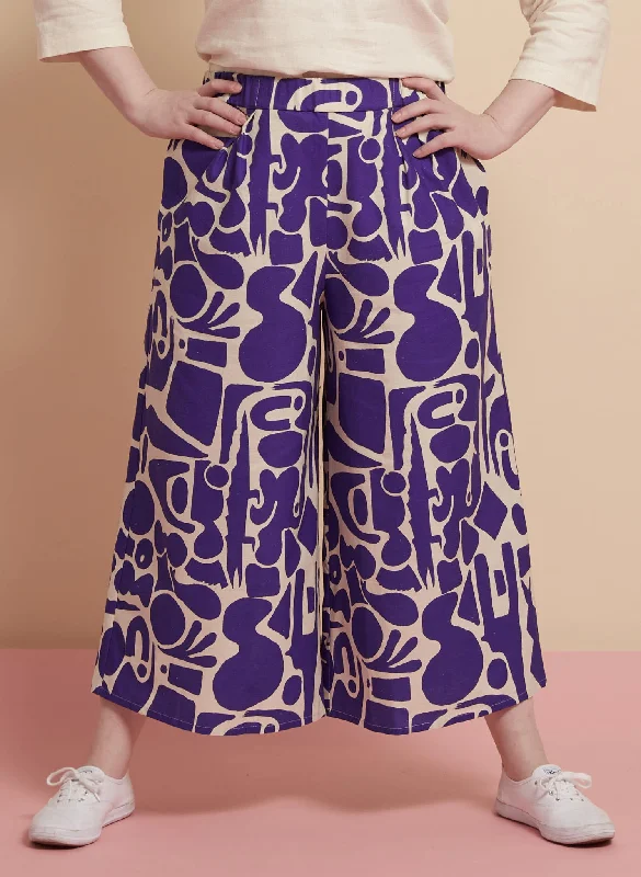 Edith Culotte Trousers - Blue Cave