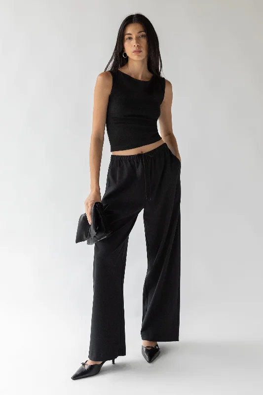 ELASTIC WAIST DRESS PANT