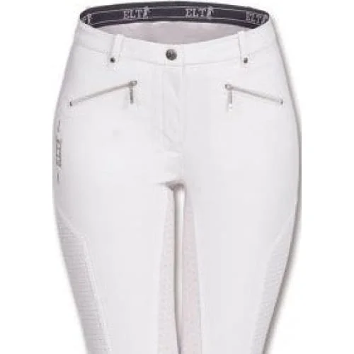 ELT Ladies Full Seat Gala Breeches White