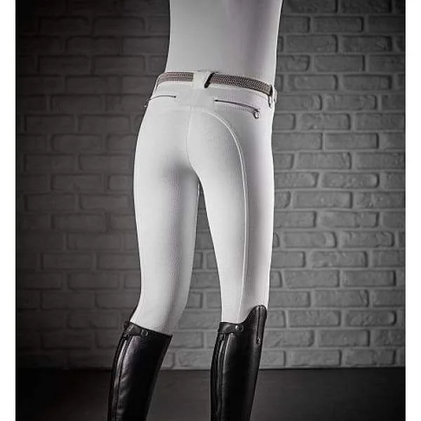 Equiline Ladies Full Grip Breeches Cedar White