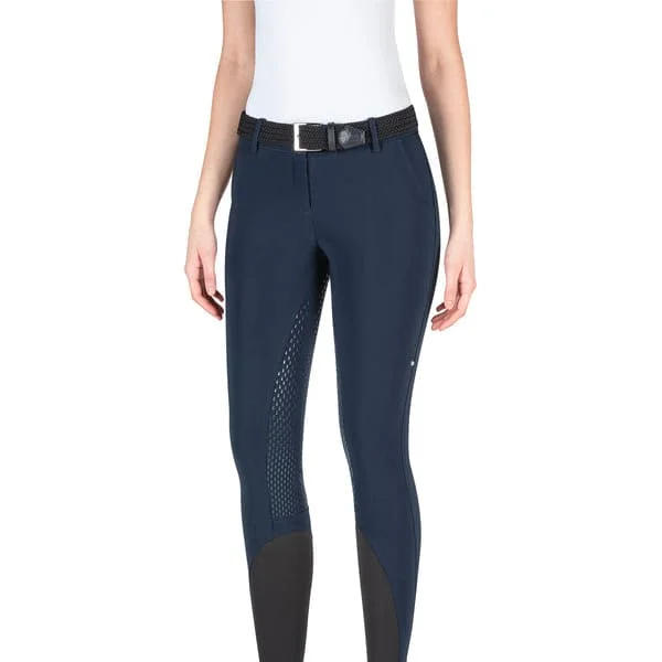 Equiline Ladies Full Grip Breeches Juliek Navy