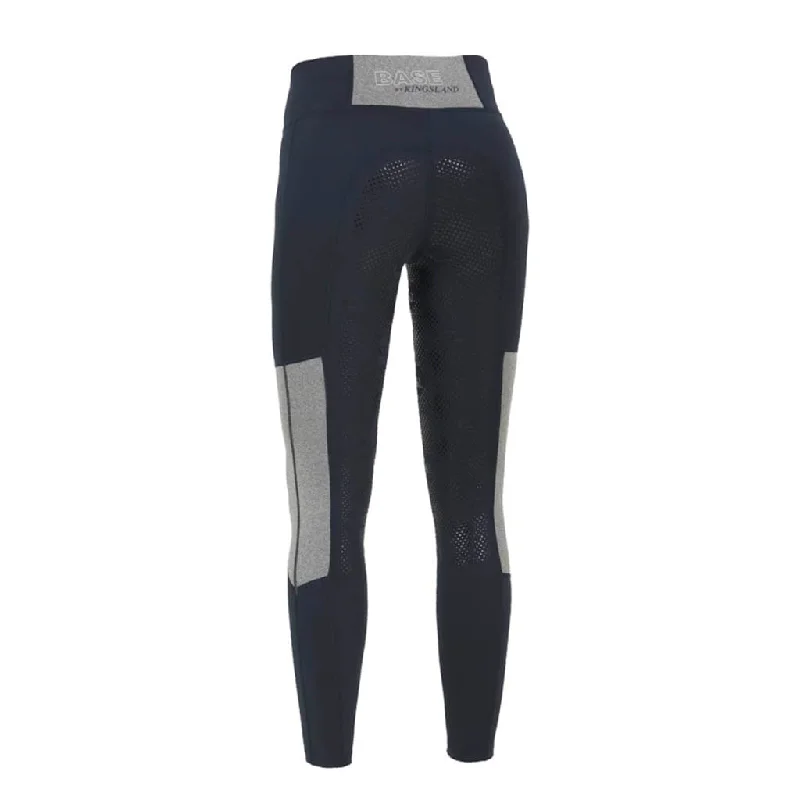 KL Ladies F-Tec5 F-Grip Riding Tights Miranda Navy/Light Grey