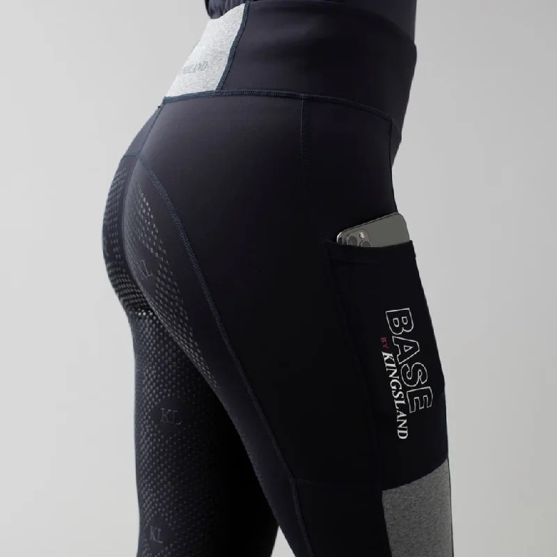 KL Ladies F-Tec5 F-Grip Riding Tights Miranda Navy/Light Grey