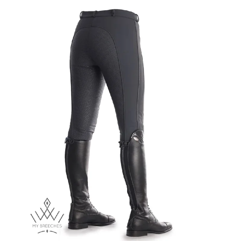 Pikeur Ladies Softshell Winter Breeches Lucinda Dark Shadow