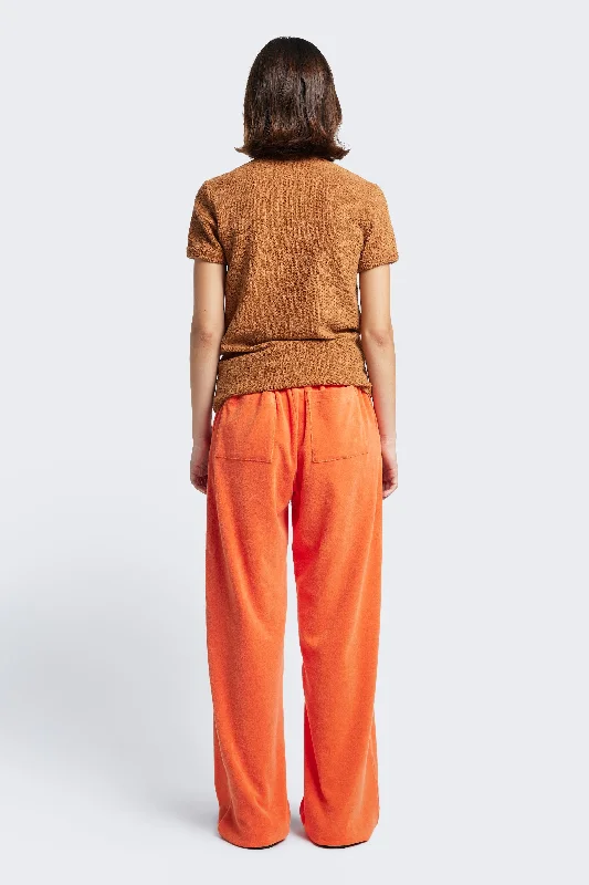 Prone Towelling Track Pant Tangerine