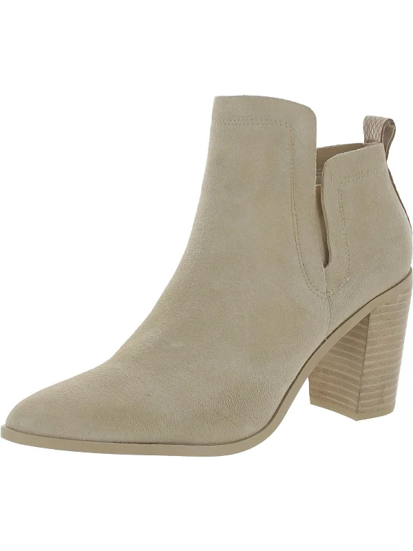 RORY Womens Leather Pointed Toe Booties