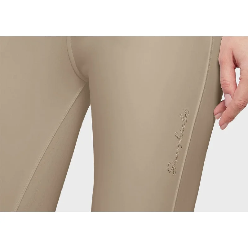 Samshield Ladies Knee Grip Breeches Chloe Script Sand