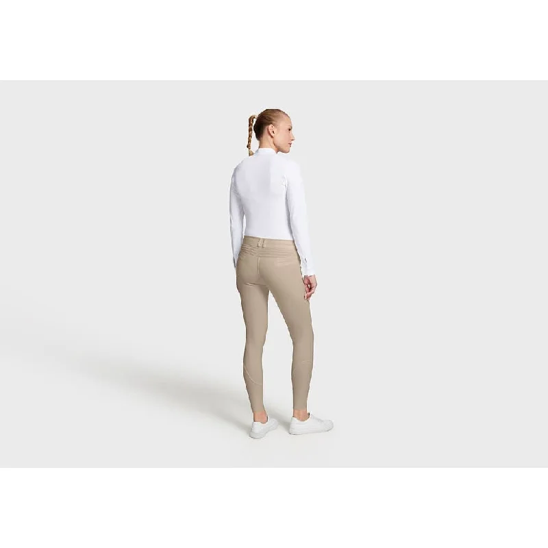 Samshield Ladies Knee Grip Breeches Chloe Script Sand