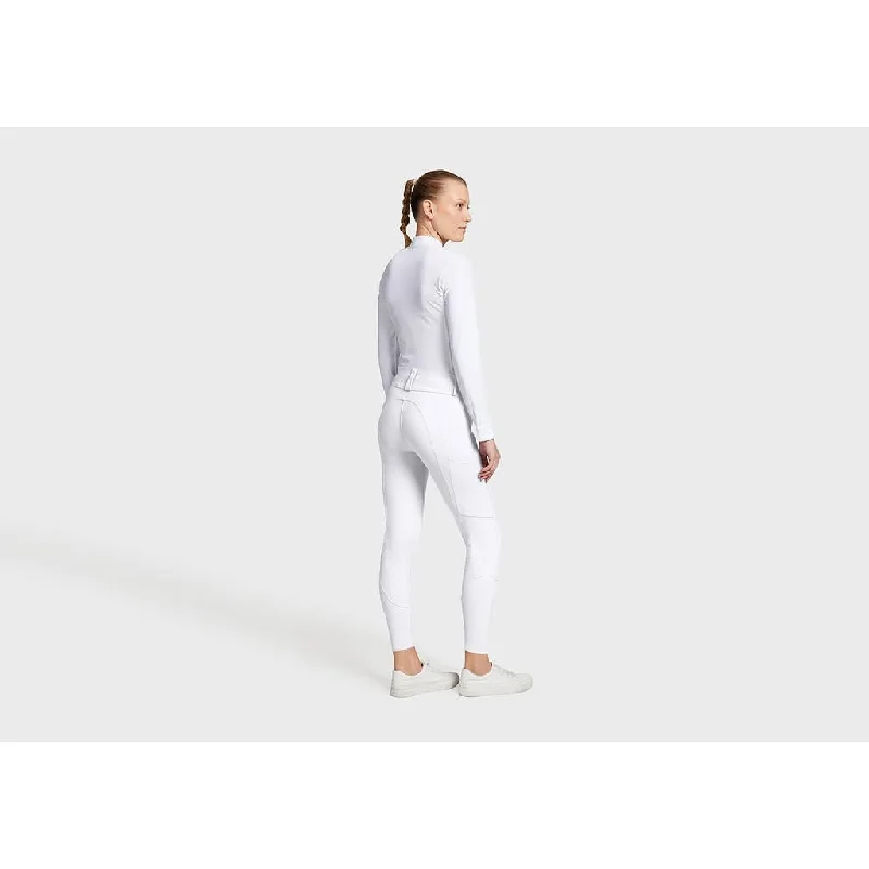 Samshield Ladies Knee Grip Breeches Even White Texturized