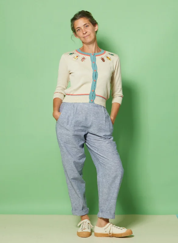 Wilma Trousers - Blue Marl