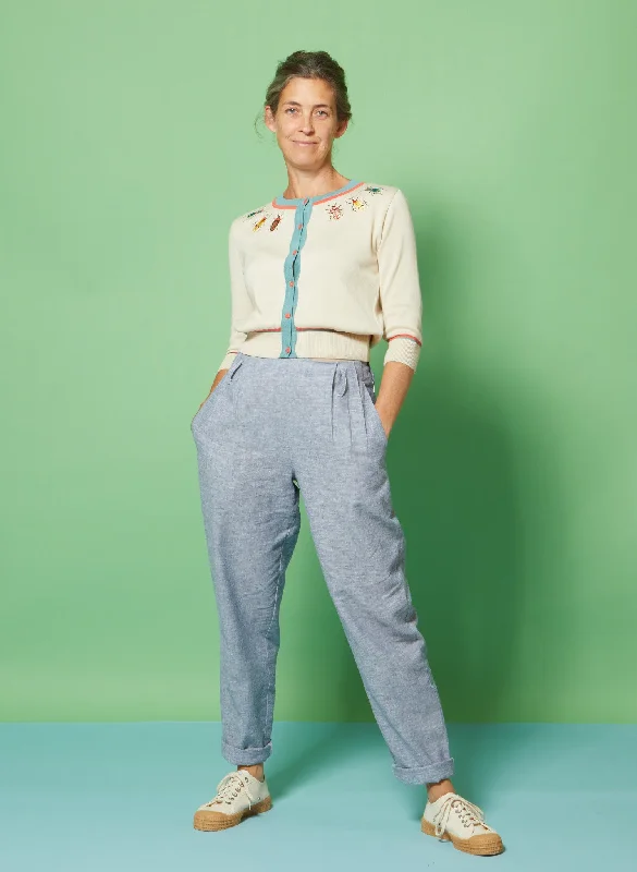 Wilma Trousers - Blue Marl