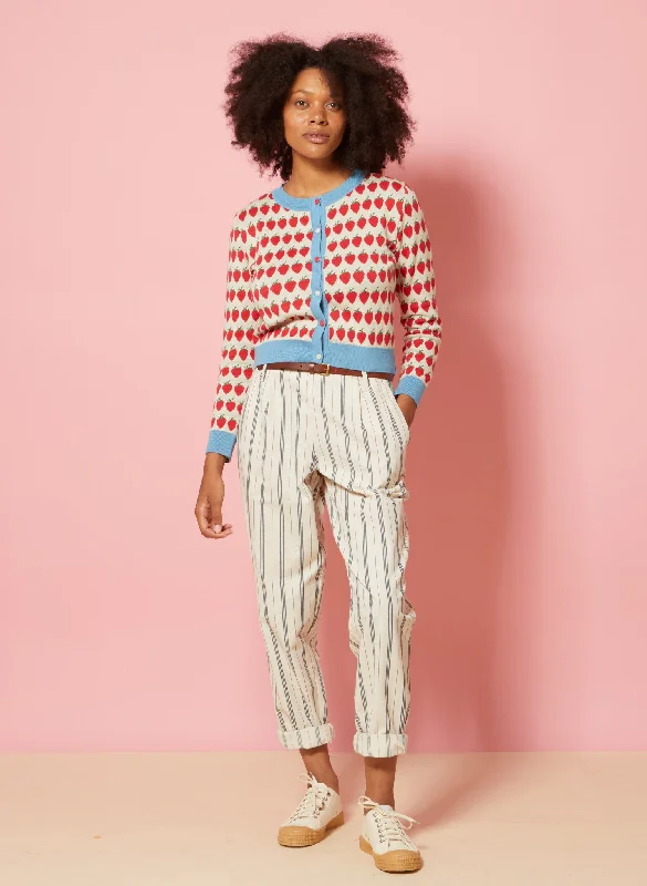 Wilma Trousers - Cotton Nautical Stripe