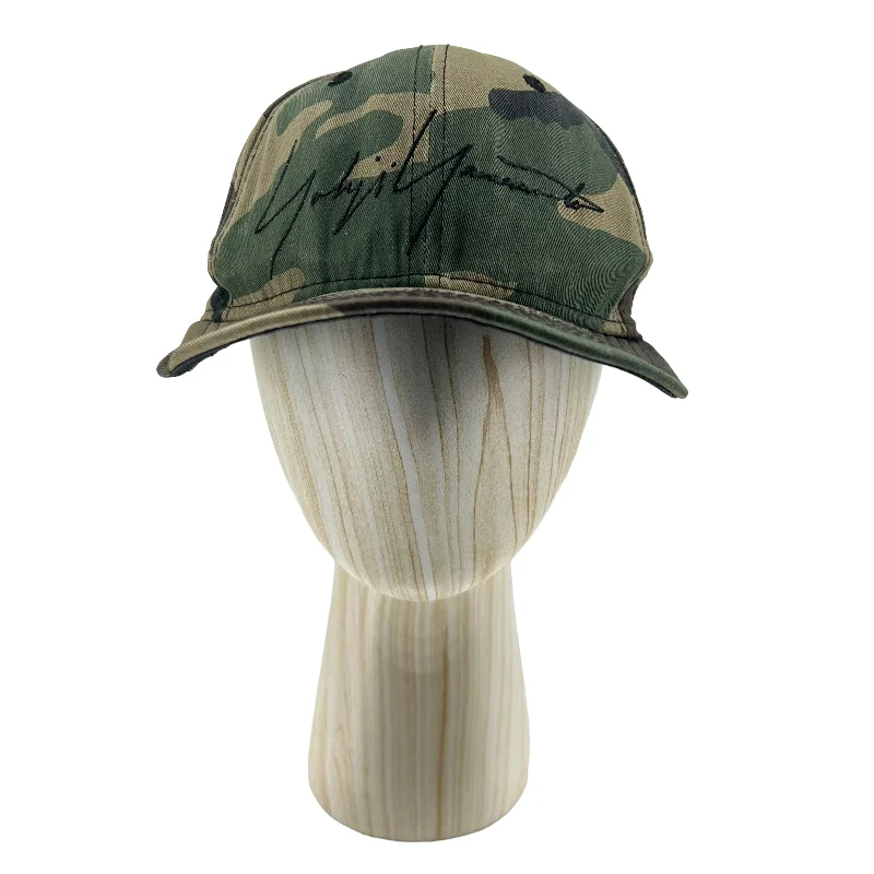 YOHJI YAMAMOTO/Cap/2/Khaki/Cotton/Camouflage/