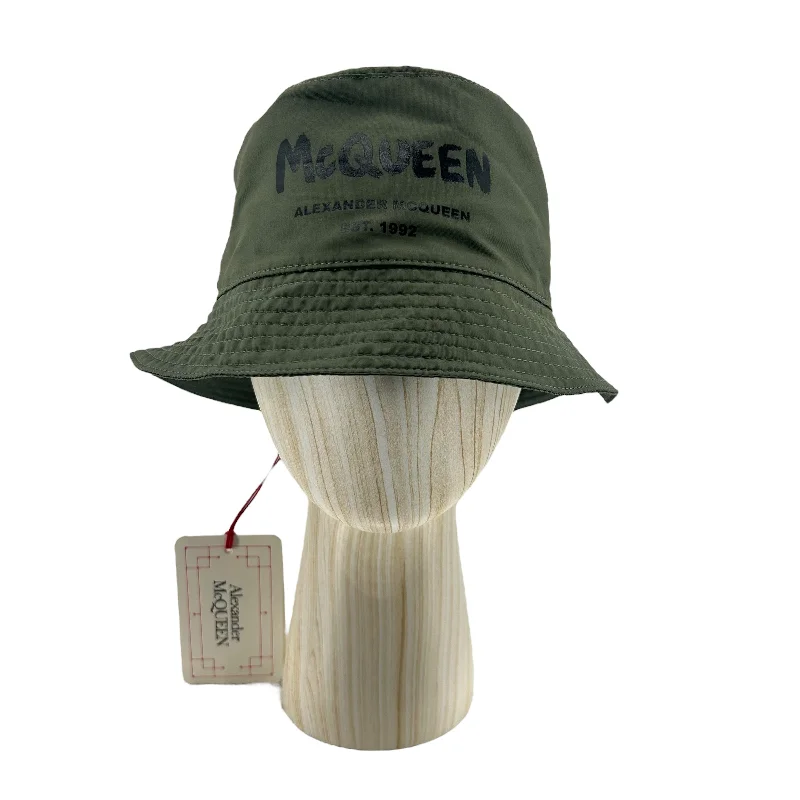 Alexander McQueen/Bucket Hat/M/Khaki/Polyester/