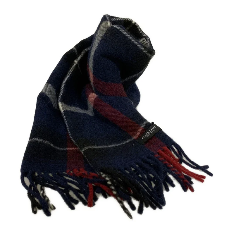 BLACK LABEL CRESTBRIDGE/Muffler Scarf/NVY/Wool/Plaid