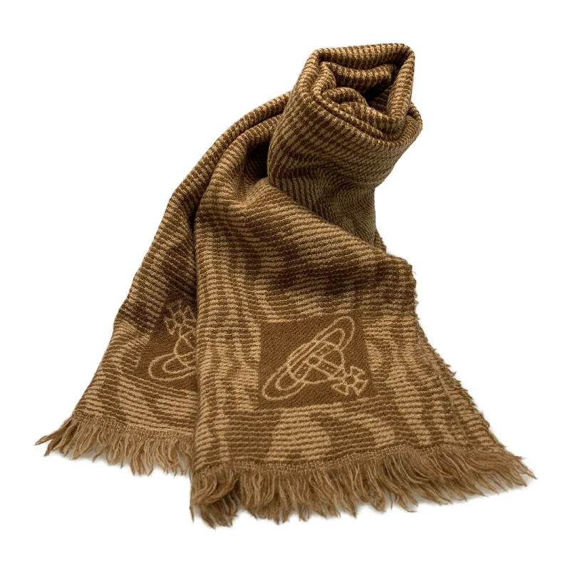 Vivienne Westwood MAN/Muffler Scarf/BEG/Wool/All Over Print