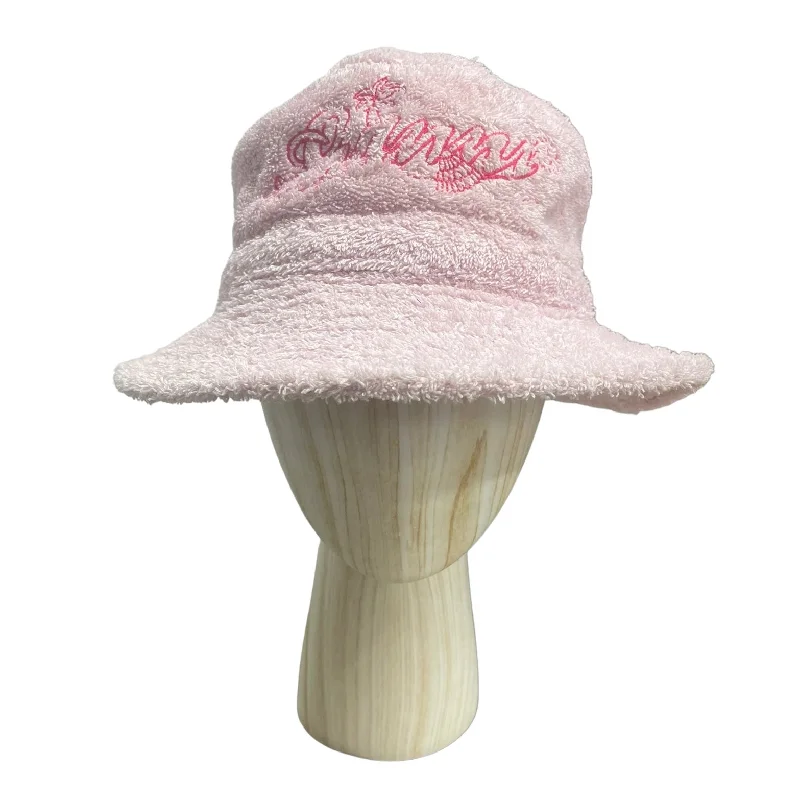 GANNI/Bucket Hat/S/Graphic/Polyester/PNK/