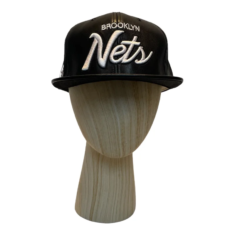 mitchell&ness/Cap/Lambskin/BLK/BROOKLYN NETS CAP