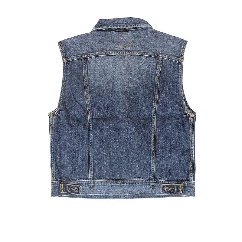 5 Pocket 12.4 oz Denim Ryder Vest - Macon Wash