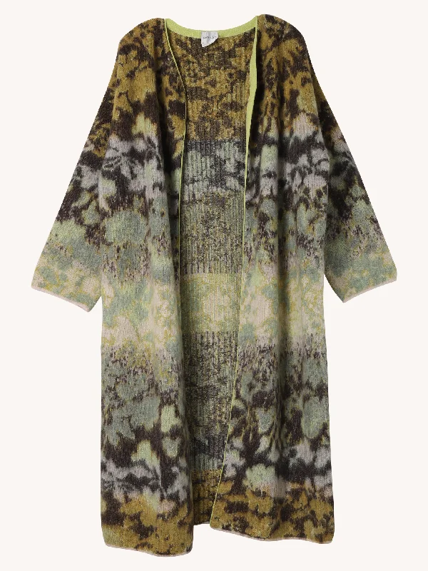 Bloom Mist Jacquard Mohair Coat