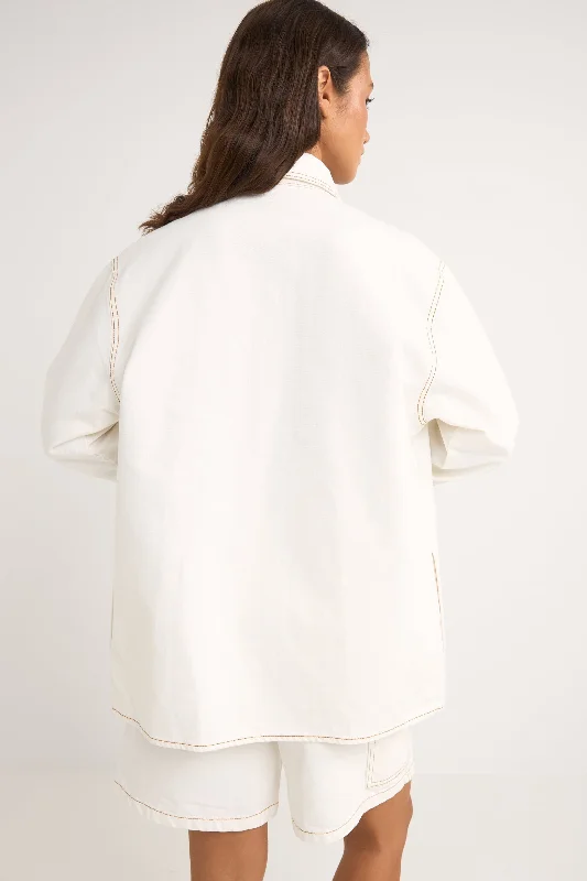 Camilla Oversized Jacket Ivory