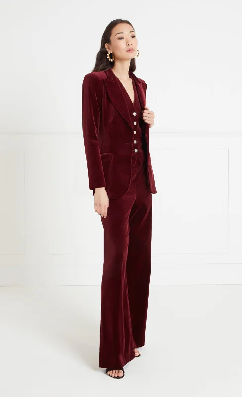 Clove Velvet Jacket - Fig