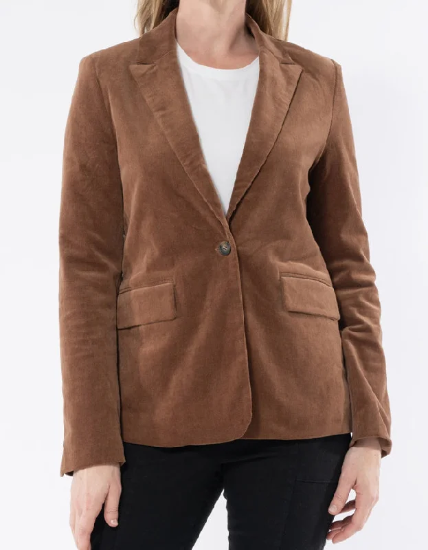 Cord Blazer Camel