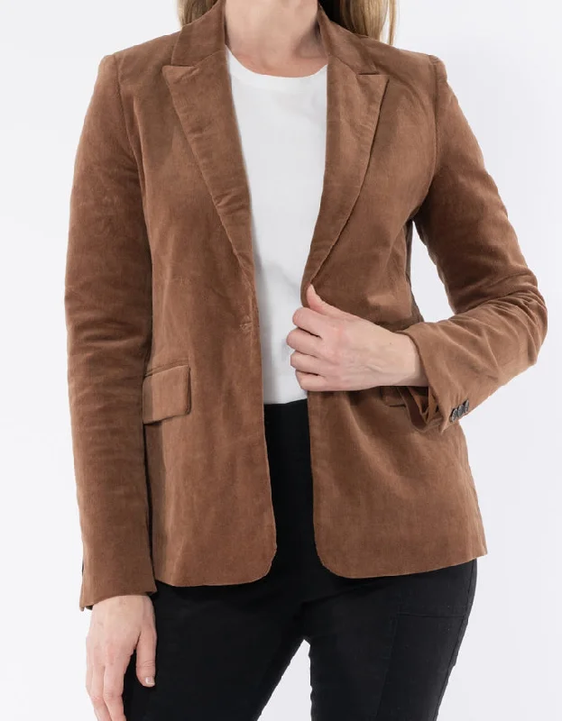 Cord Blazer Camel