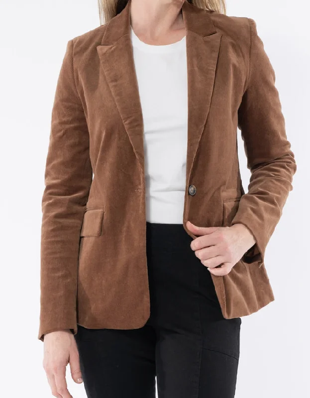 Cord Blazer Camel