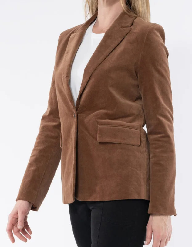 Cord Blazer Camel