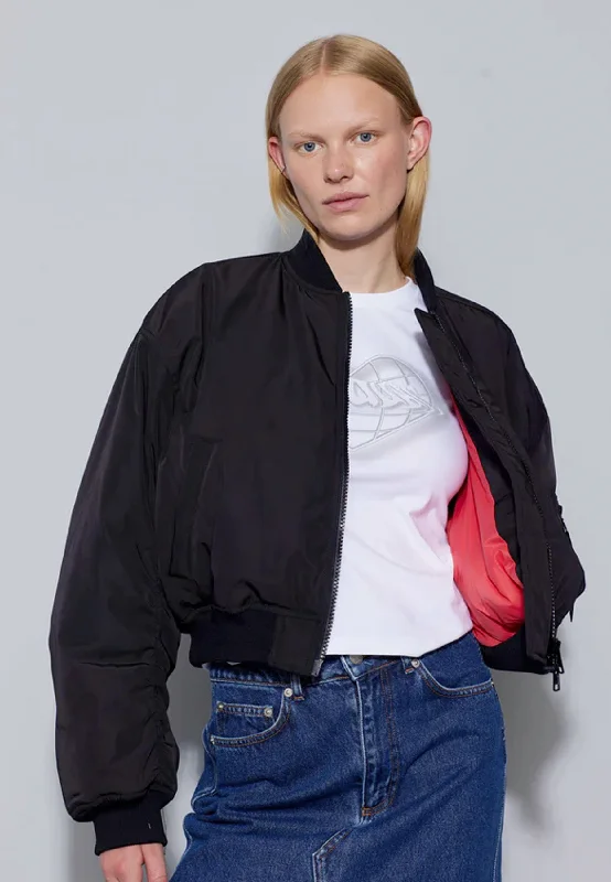 Flight Cropped Bomber - Black