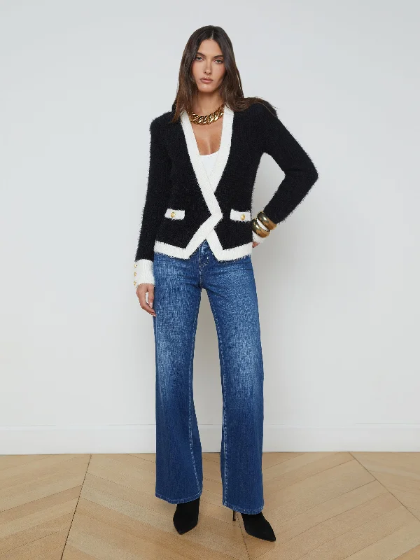 Georgia Contrast Cardigan Blazer