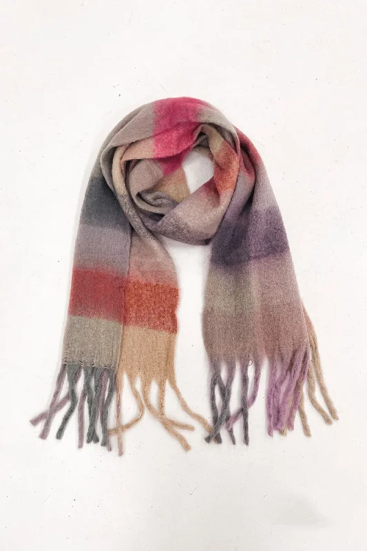 Kirby Scarf Pink Stripe