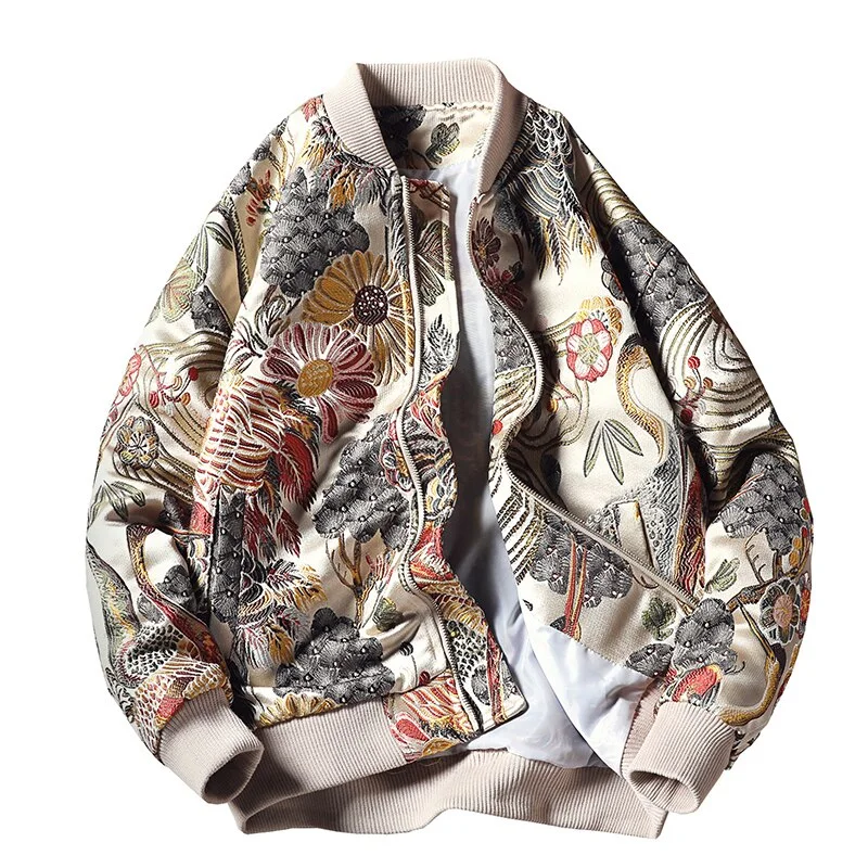 FashionSierra - Plegie Embroidery Baseball Jacket