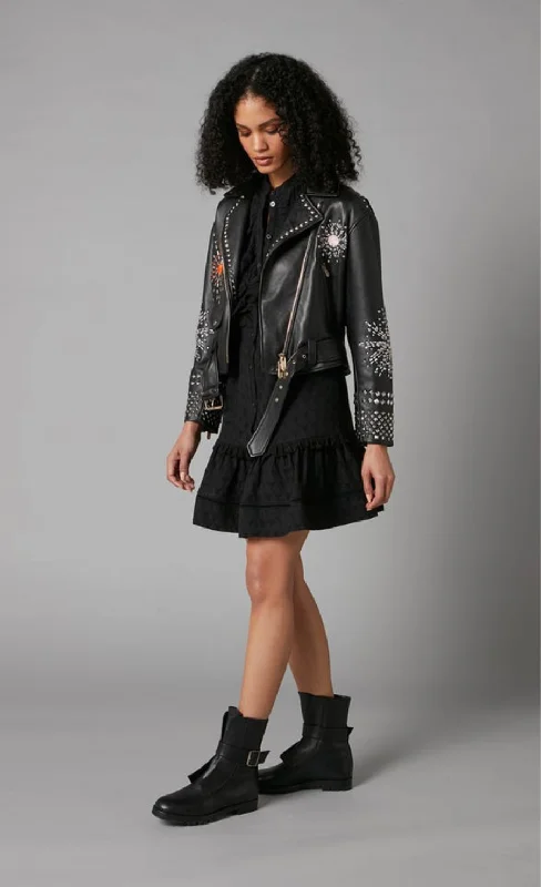 Rebel Leather Jacket - Black