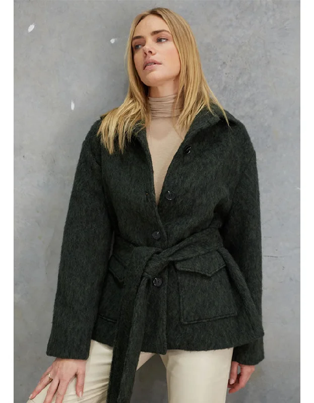 Soraya Mohair Jacket Forest Green