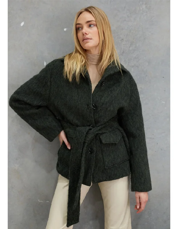 Soraya Mohair Jacket Forest Green